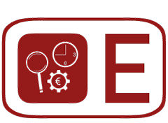 Grafik Piktogramm E für Effizienz